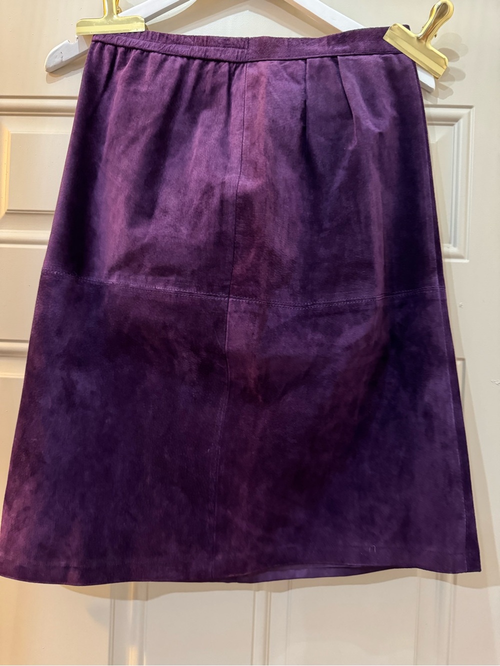Amazing🦄☂️ Purple vintage Suede A-Line Skirt